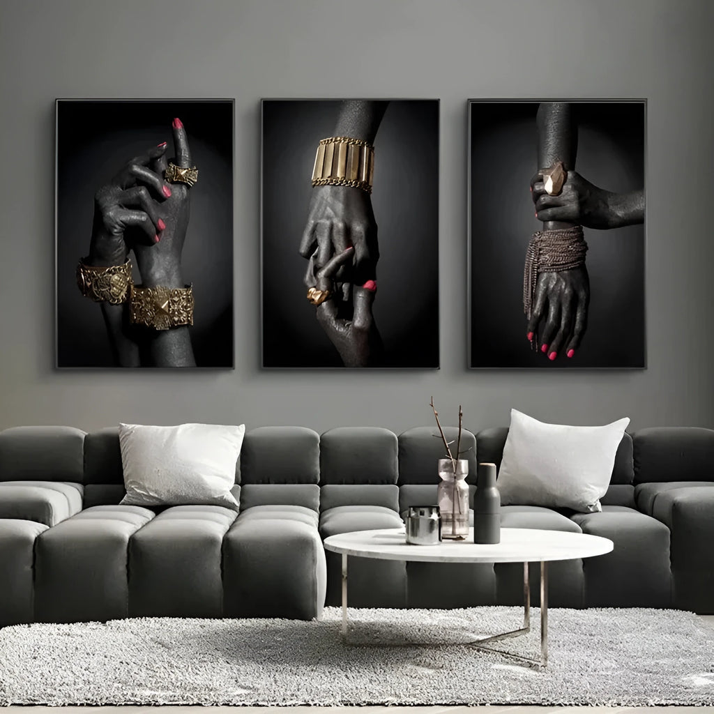 Frameless canvas painting wall art in modern style with landscape pattern, available in multiple sizes