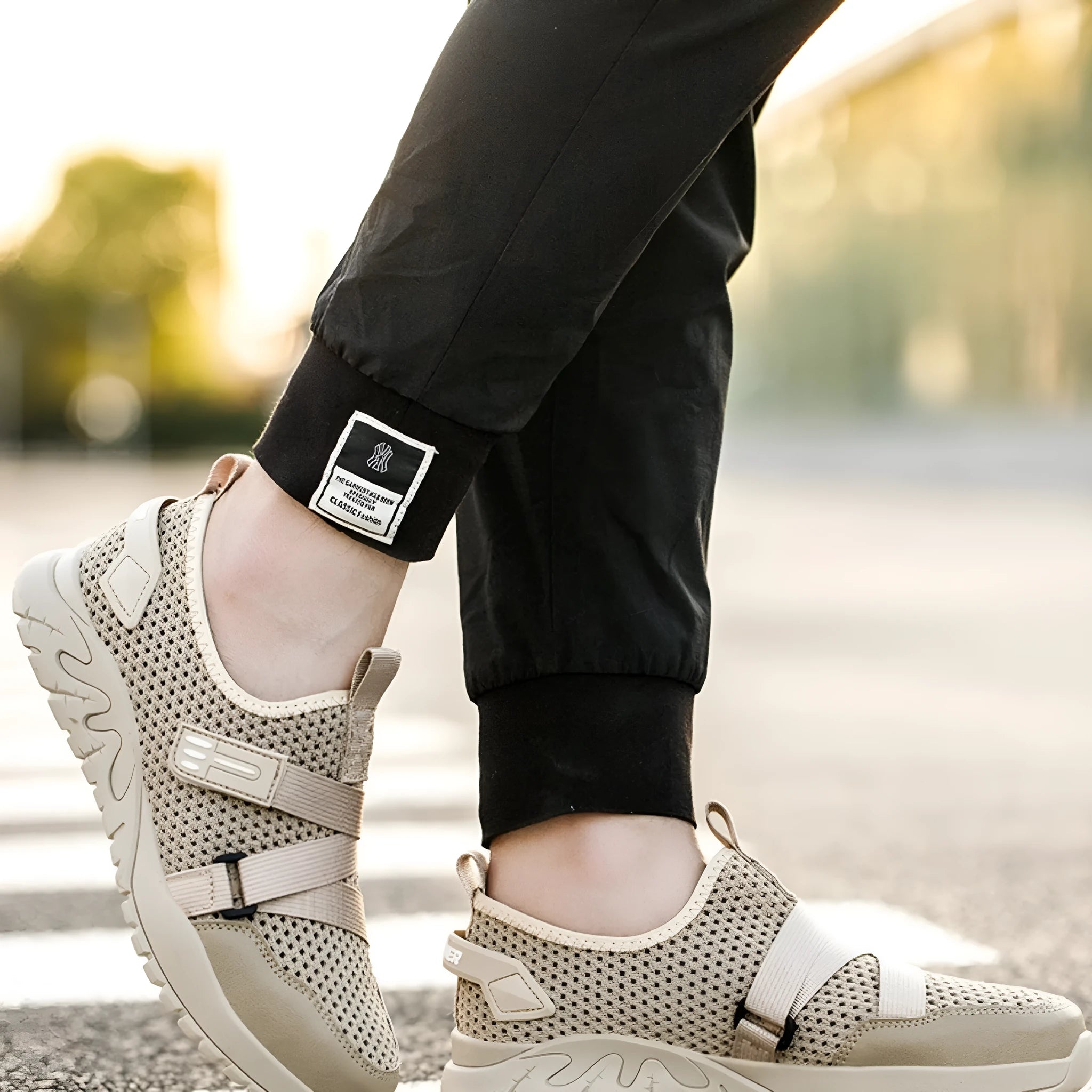 Anti-smash anti-puncture work insulation safety shoes with flying woven upper and rubber sole