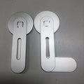 Black aluminium magnetic desktop bracket for Apple MacBook laptop storage