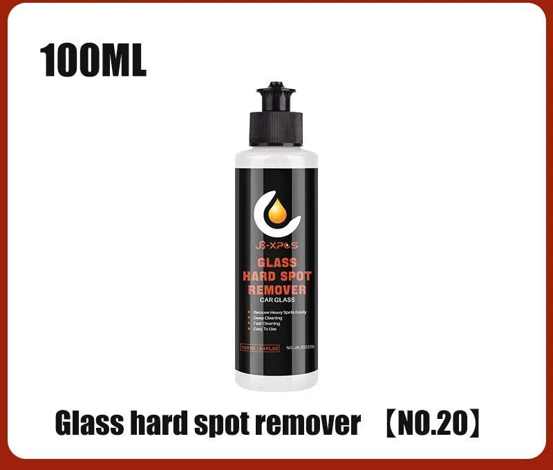 Glass oil film remover cleaning cream in three size options for car and window cleaning