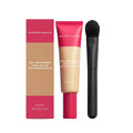 60g light and matte clear foundation cream with brush in deep flesh, ivory white, or natural colour