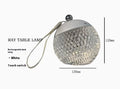 Portable dimmable desk lamp with modern minimalist design in chrome finish