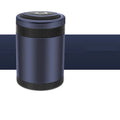 Automatic vehicle ashtray with USB cable and rotating lid in grey colour.