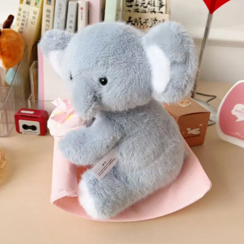 24cm Hokey Pokey plush doll with music sound function, soft PP cotton filling, available in seven animal colours