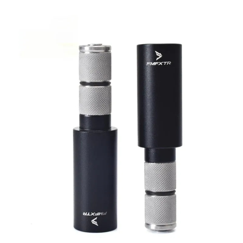 Pair of aluminium alloy bicycle handlebar extension rods with folding mechanism