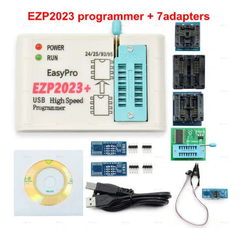 EZP2023 high-speed programmer with USB cable for automotive fault detection and chip replication