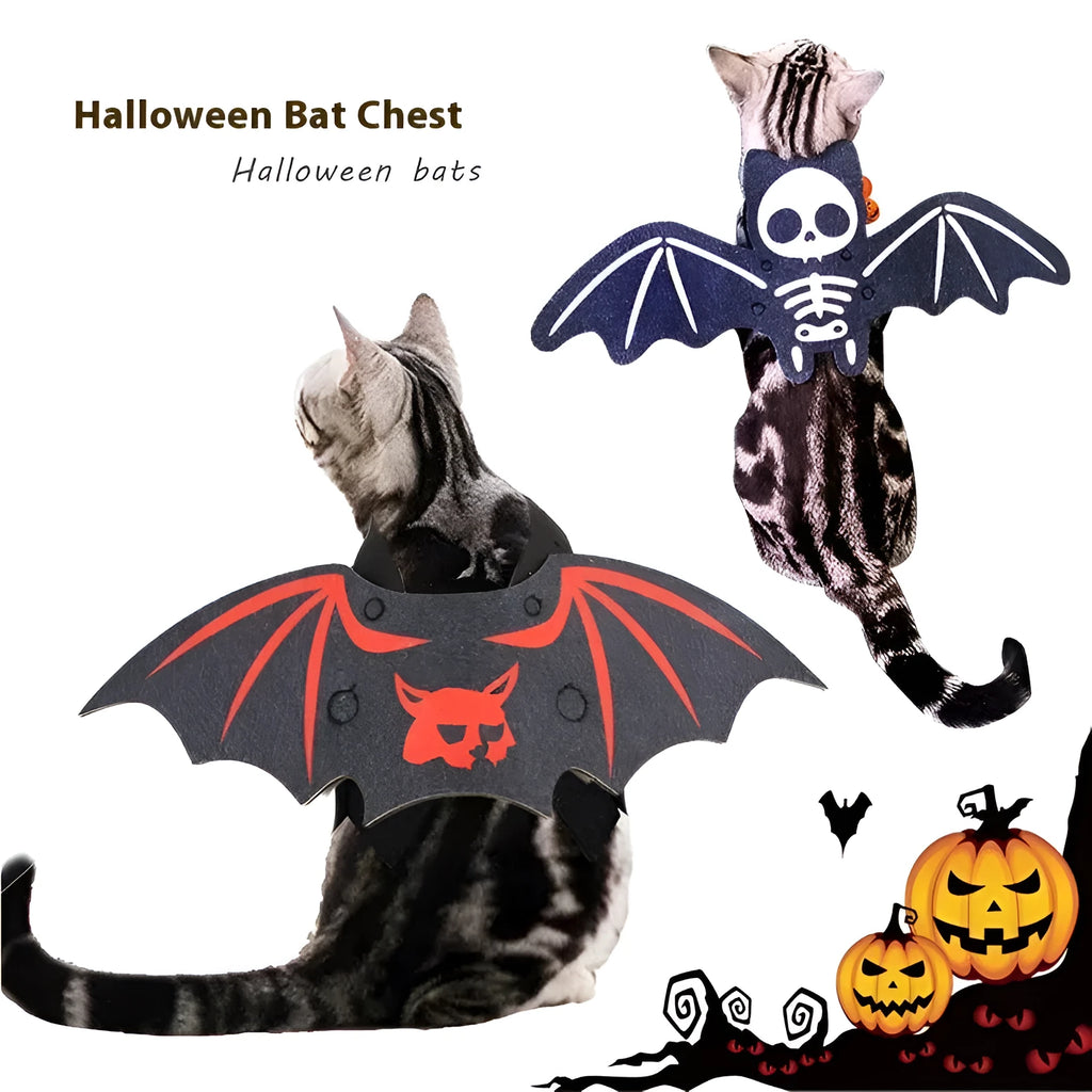 Halloween batwing pet costume for cats and small dogs in felt fabric