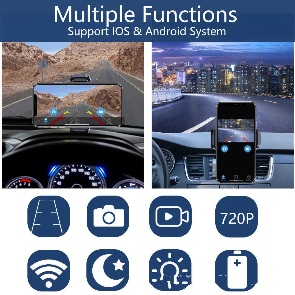 YL-Solar WF908 wireless solar charging camera with aluminium alloy shell and magnet mount for vehicles.