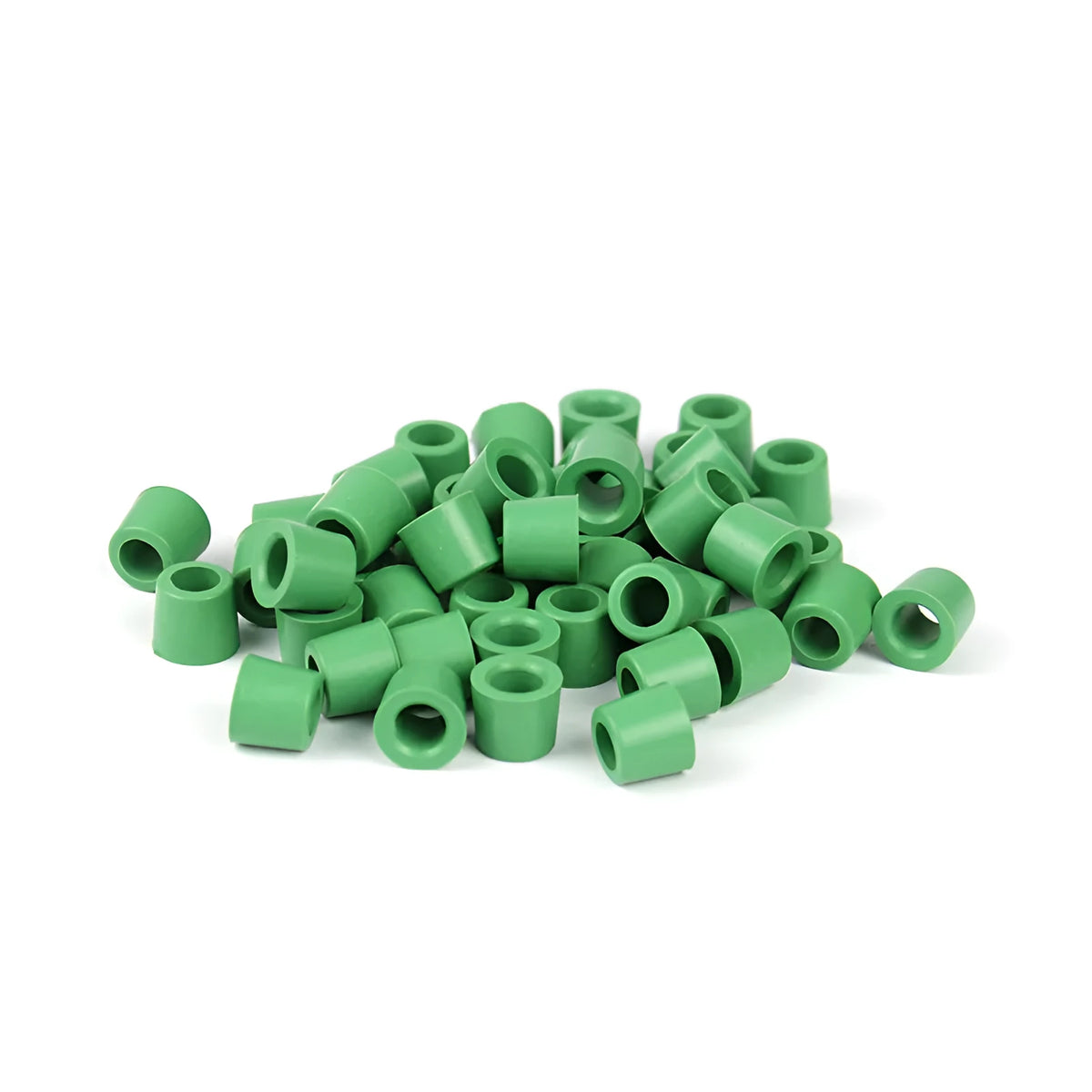 Pack of 50 green fluorinated rubber sealing rings for car air conditioning charge pipes, moulded automotive seals