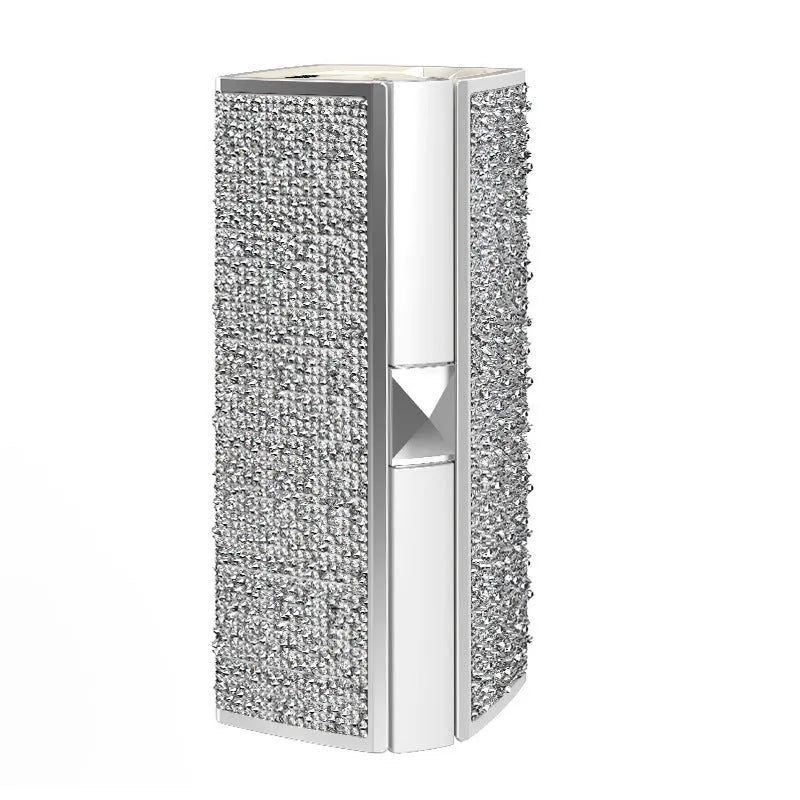 Diamond lipstick in-ear Bluetooth headset in Rose Red or White with noise reduction and 10m range