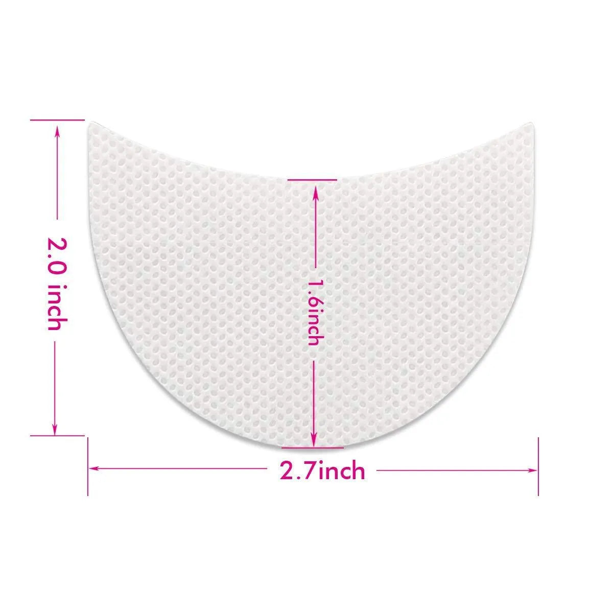 Pack of half moon eyeshadow shields, self-adhesive under-eye pads for eyeliner and makeup, 20 to 50 pieces