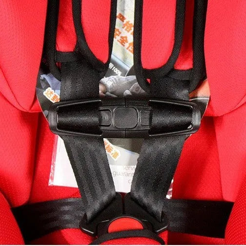 Black nylon seat belt buckle lock button for child safety seat 5-point harness systems