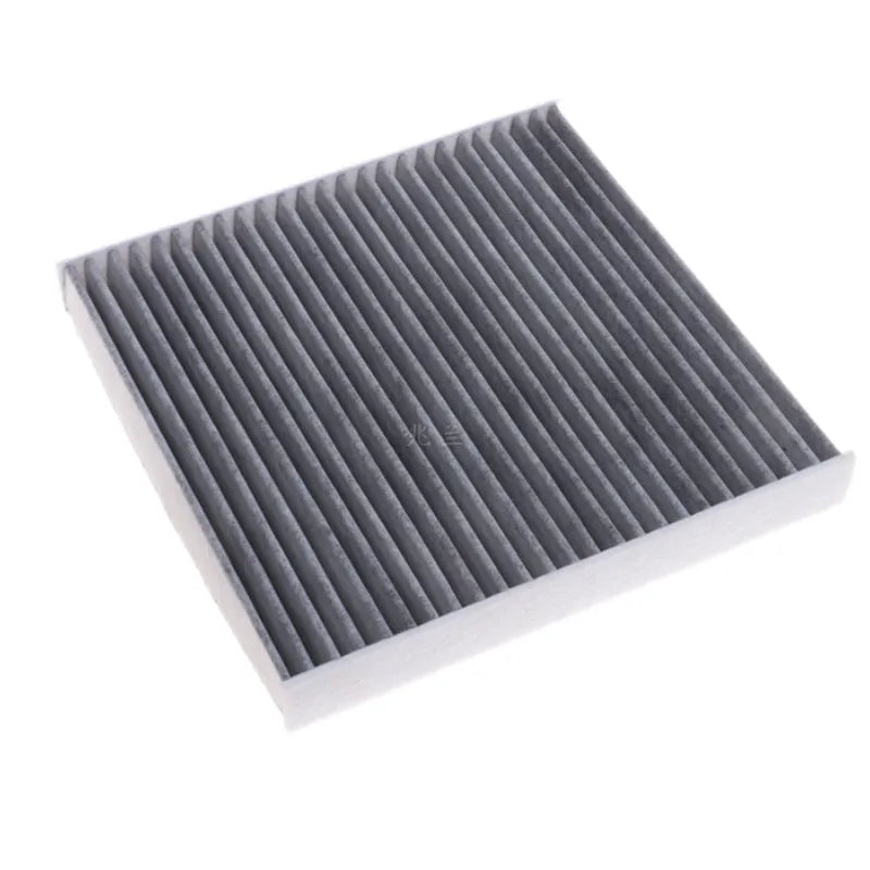 Grey Geely air conditioning filter grid panel measuring 215x210x30mm for vehicle cabin air system