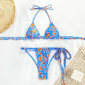 Women's banded bikini set high elasticity polyester split swimsuit surfing swimming S M L sizes