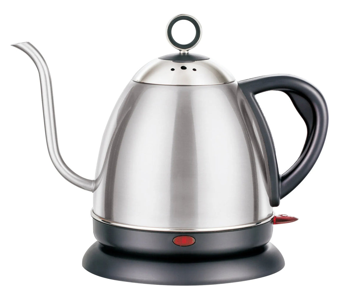 Automatic stainless steel kettle in gold colour with touch controls and 1 litre capacity