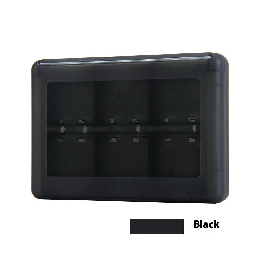 NDS 3DS 28-capacity game card storage box in black blue pink white colour options