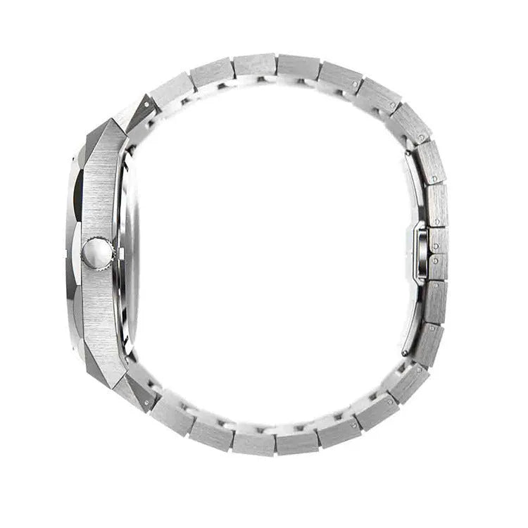 Men's stainless steel waterproof business watch with a 42mm dial and butterfly buckle in a choice of colours.