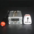 Silver 200W car inverter with USB port, 12V plug, and die-cast aluminium casing