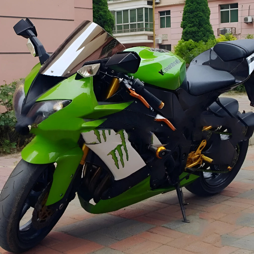 Kawasaki motorcycle windscreen replacement in blue or brown tint for ZX-6R and ZX-10R models