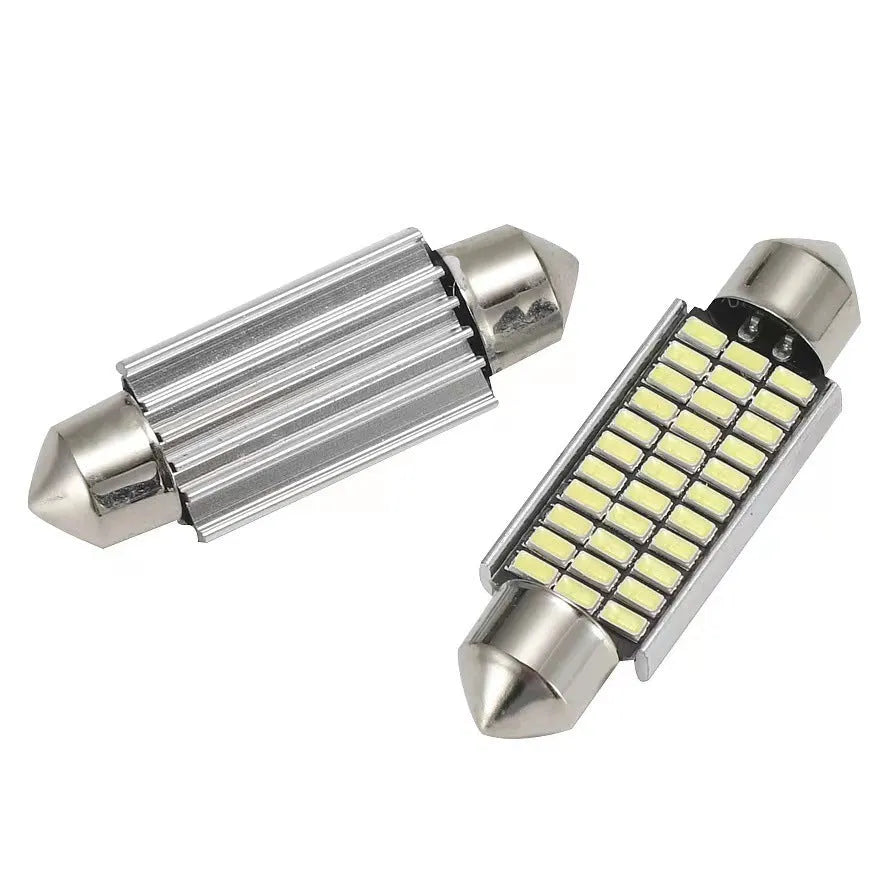 Aluminium car roof light with double-tip design in one of four available sizes