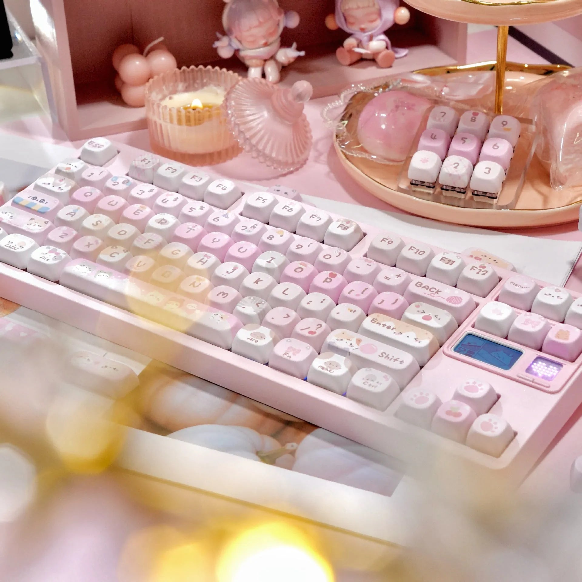 MOA Height profile mechanical keyboard key caps with cartoon artwork sublimated on all five sides