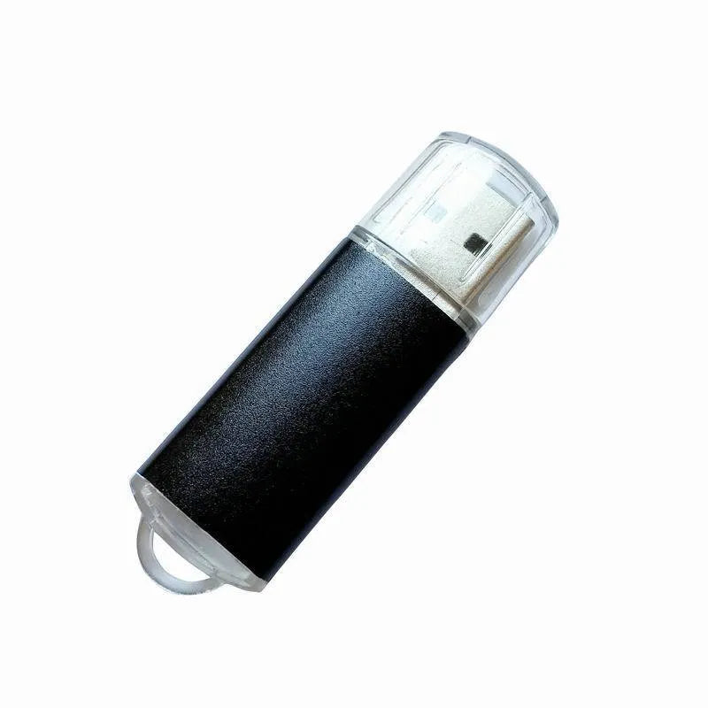 Software encryption USB dongle with metal shell in seven colour options showing USB connector