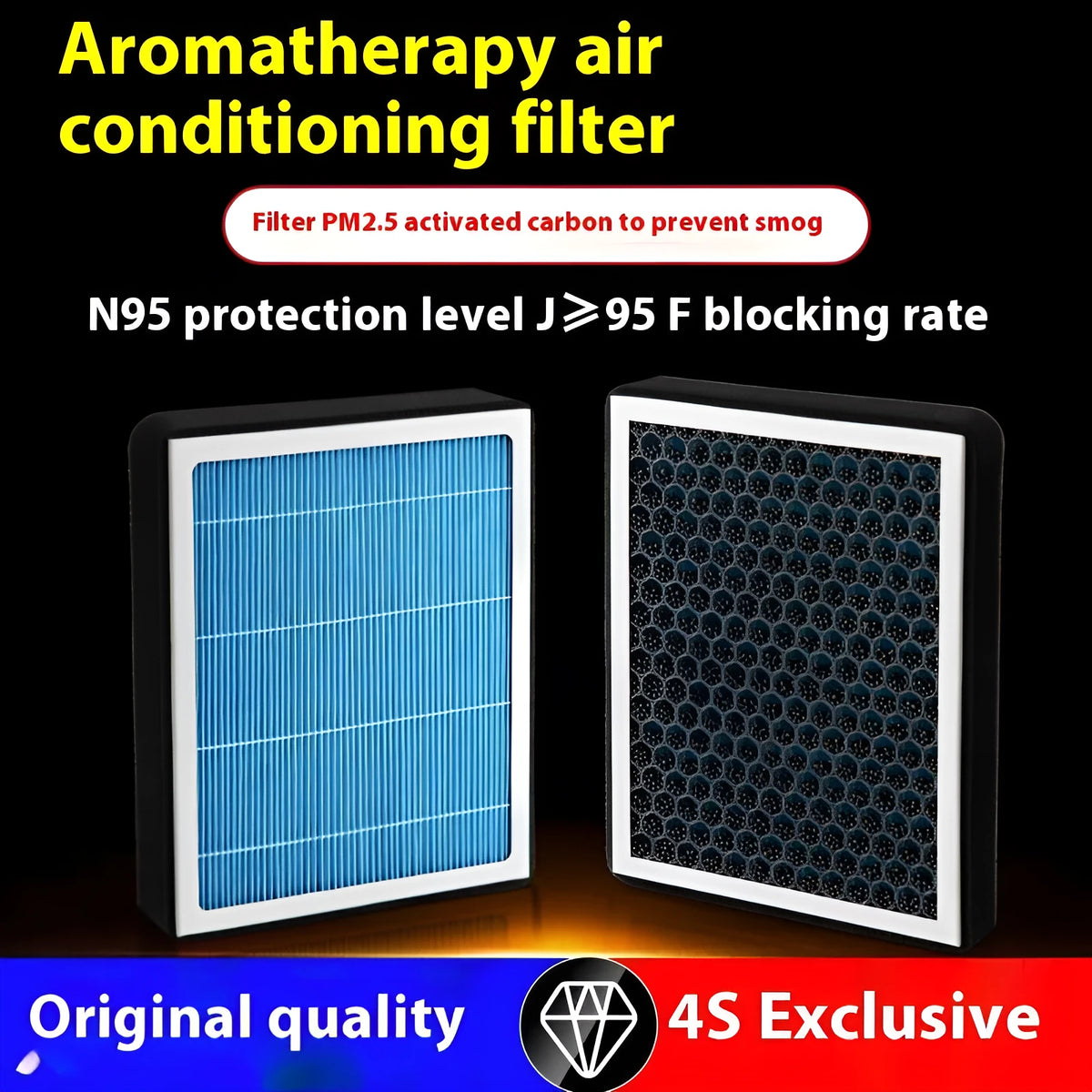 Aromatherapy car air conditioning filter element 30x20x8cm universal fit for 99% of vehicles