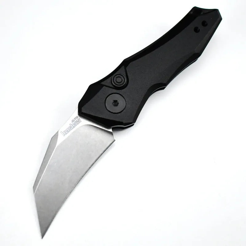 Metal folding pocket knife with 150mm blade in black, gray, or green