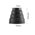 Silicone lens mask light shield for SLR and mobile phone, S 53-67mm and M 72-105mm, matte finish