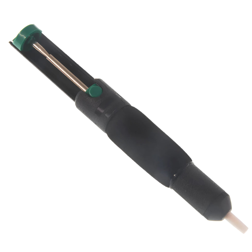 Manual semi-aluminum alloy tin suction device in black, 210mm length