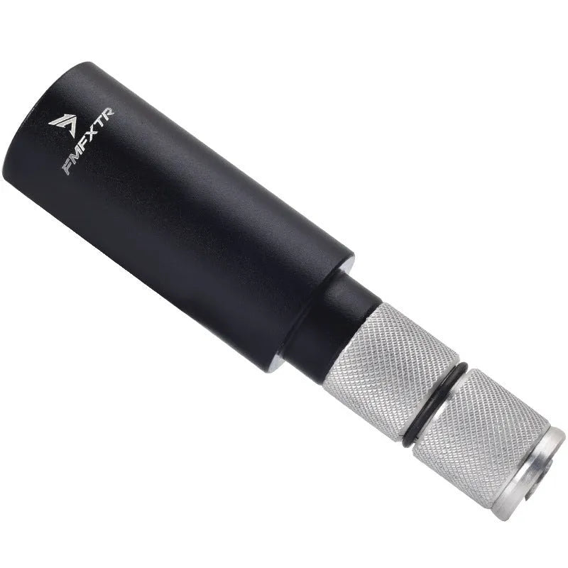 Pair of aluminium alloy bicycle handlebar extension rods with folding mechanism