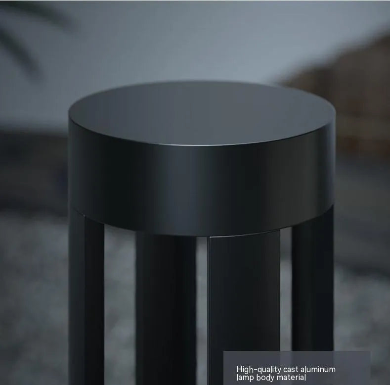 60cm iron outdoor garden lamp with IP65 protection and 3000K colour temperature for lawn and path lighting.