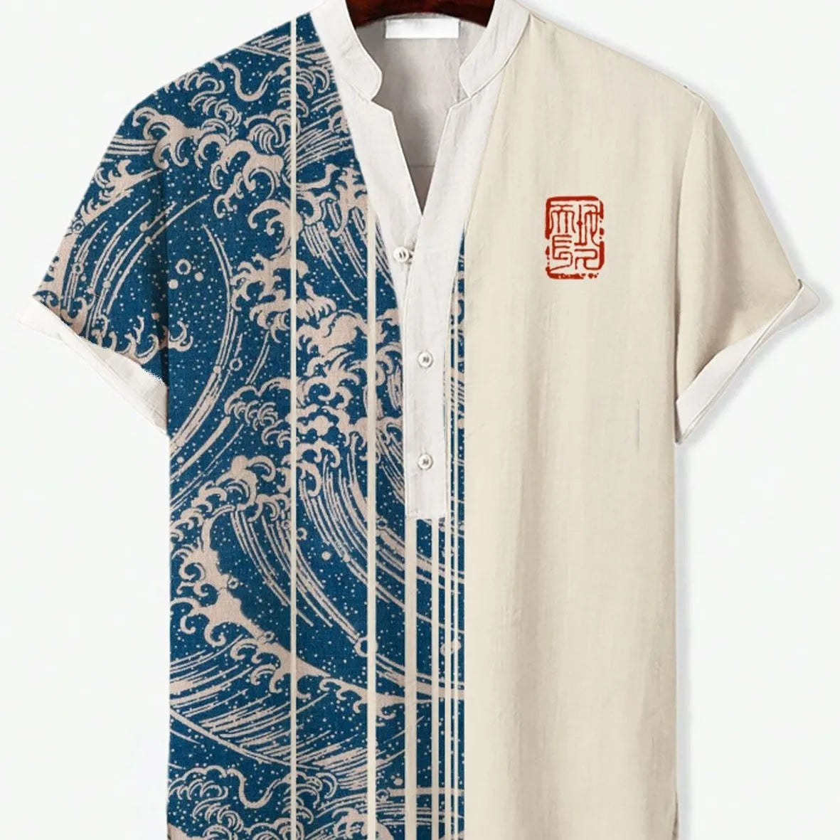 A short sleeve shirt with a 3D digital animal print, available in multiple colours and sizes up to 5XL.