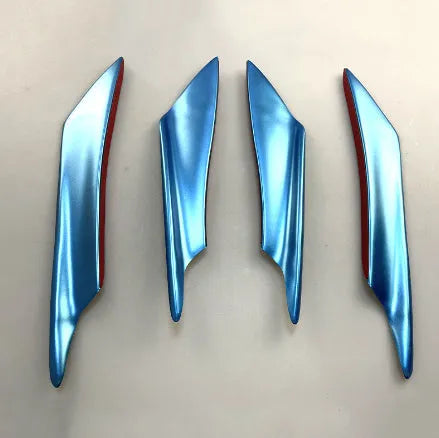 Carbon fibre pattern ABS plastic car bumper blade or front lip spoiler kit
