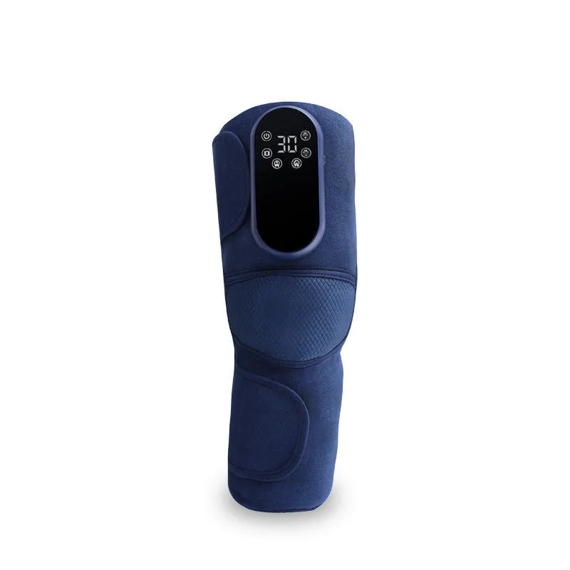 Airbag Blue Single knee massager with heating, vibration, and air pressure compression functions
