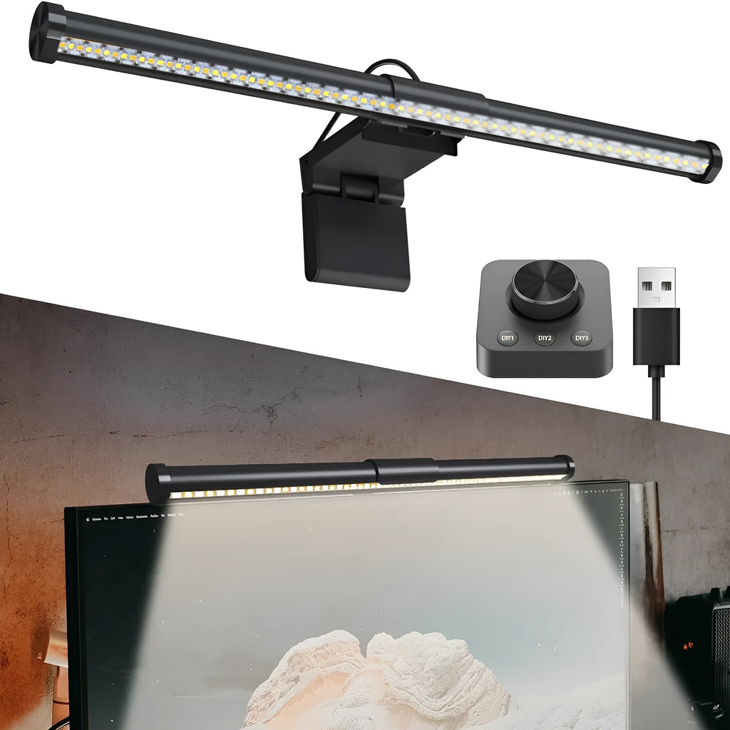 44cm LED fill light with remote control, non-strobe USB table lamp, metal tripod base