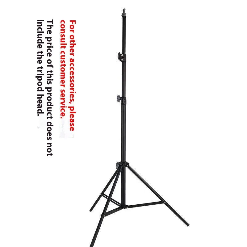 2.1m carbon steel tripod light stand with mobile phone holder for photography