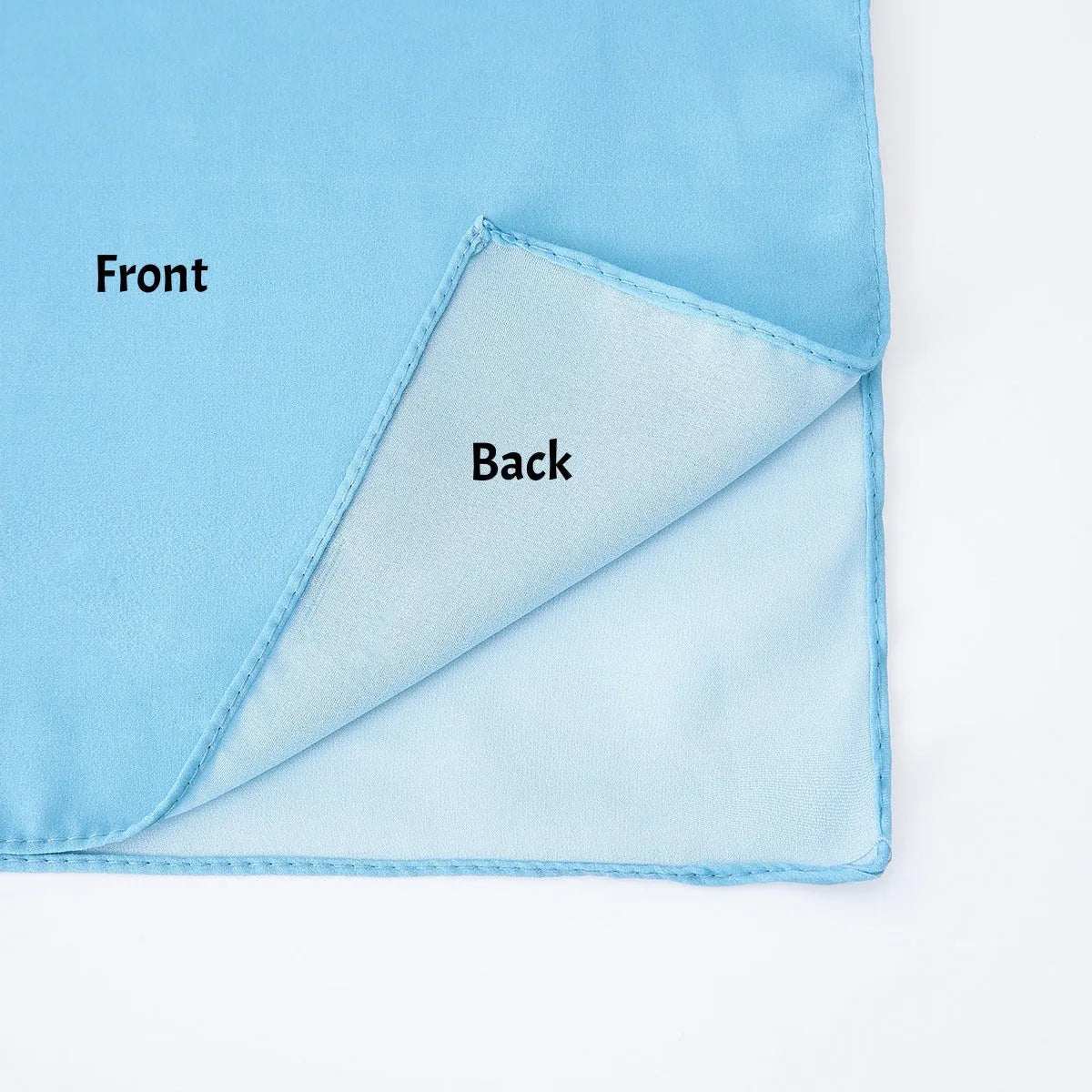 Long women's chiffon scarf with bubble towel texture draped to show its 175cm length and colour.