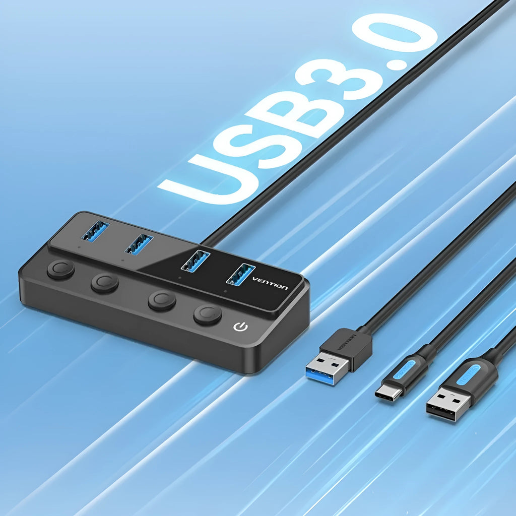 Vention USB 3.0 extender expansion dock with four interfaces and 1 metre cable