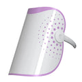 White and purple photon IPL beauty mask with plug-in power cable
