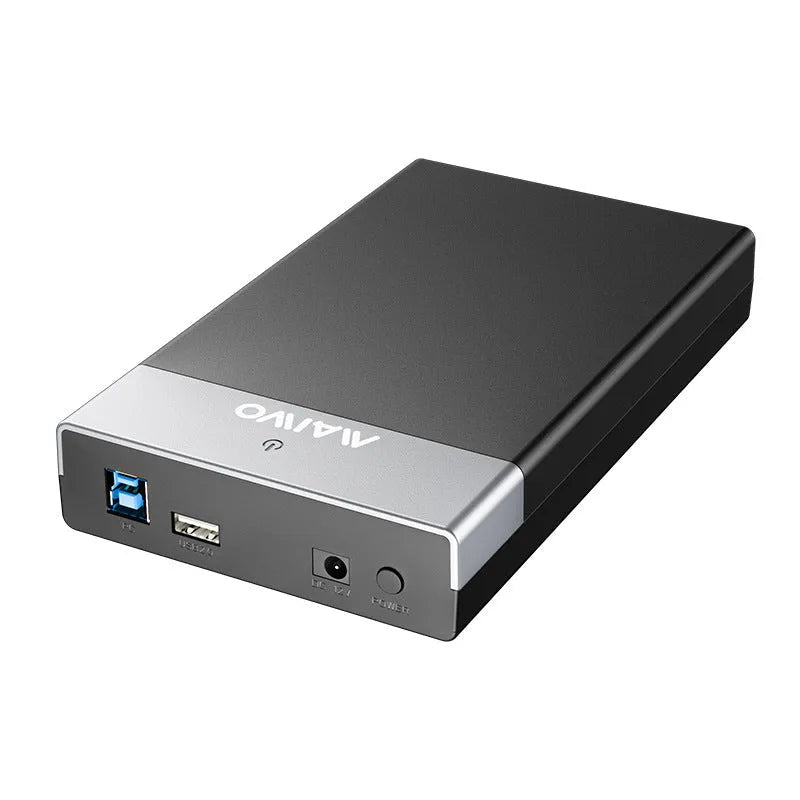3.5 inch USB 3.0 SATA hard drive enclosure with ABS plastic case and power supply