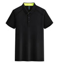 Crystal Silk quick-drying short-sleeve polo shirt with lapel collar, printed craft, available in eight colours and sizes S to 3XL.