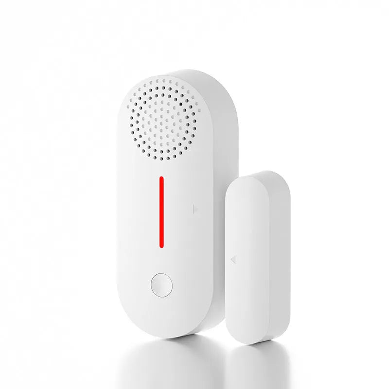 WiFi door magnetic sensor alarm with wireless connectivity and magnetic contacts for security