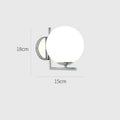 Modern minimalist round glass petal wall lamp in chrome with E27 holder and remote control