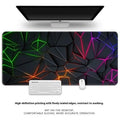 Natural rubber computer keyboard mat with non-slip surface showing thermal transfer pattern