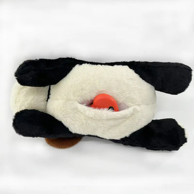 Plush pet anxiety sleep toy dog with built-in heartbeat device, 17x36x17cm, available in five colours