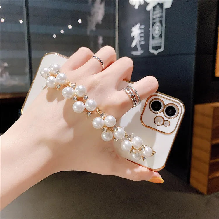 Soft TPU phone case for iPhone with electroplated pearl finish in Vanilla Purple colour