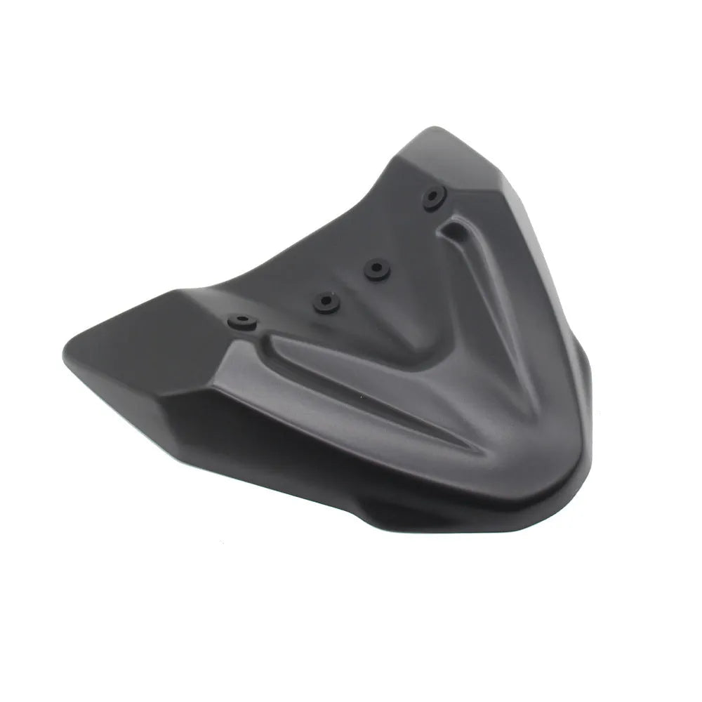 Fixed wind front wing motorcycle accessory for Adventure ADV models in black ABS plastic