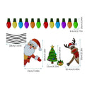 Medium Christmas elk reflective magnetic car decoration sticker with cartoon design and RFM025 colour variant