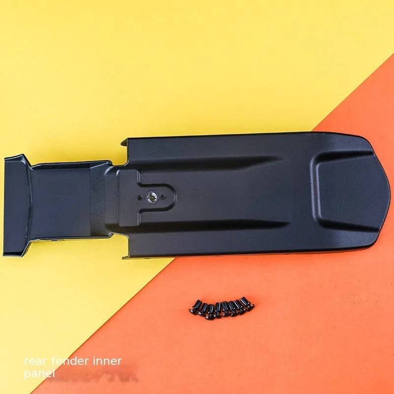Carbon fibre rear mudguard and inner plate for a Light Bee electric off-road bicycle.